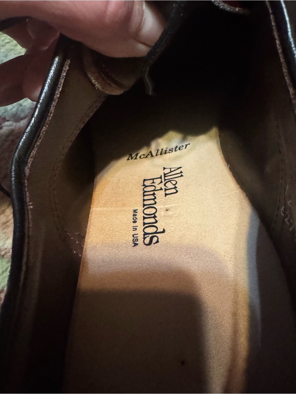 Allen Edmonds Burgundy Wingtip Oxfords - Picture 6 of 8